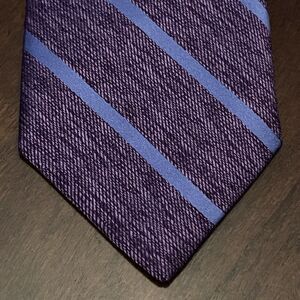 Sprezza Purple Blue 100% Silk Men’s Neck Tie Made In China